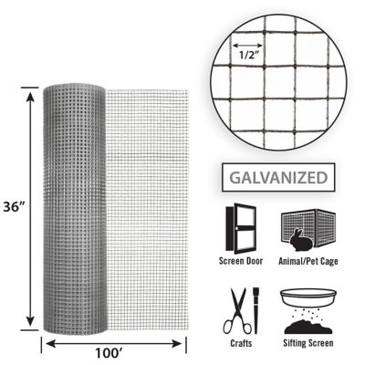 Image showing  1/2 in. Mesh Hardware Cloth, 100 ft. x 36 in.