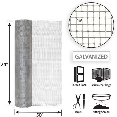Image showing  1/8 in. Mesh Hardware Cloth, 50 ft. x 24 in.