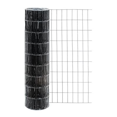 Origin Point 50 ft. x 36 in. Vinyl Welded Wire Fence with 2 in. x 4 in. Mesh, Black