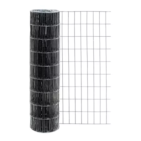 Origin Point 50' x 36" Vinyl Welded Wire Fence with 2" x 4" Mesh Black Welded Wire Fencing