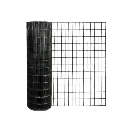 Origin Point 100' x 48" Vinyl Welded Wire Fence with 2" x 4" Mesh Black Welded Wire Fencing