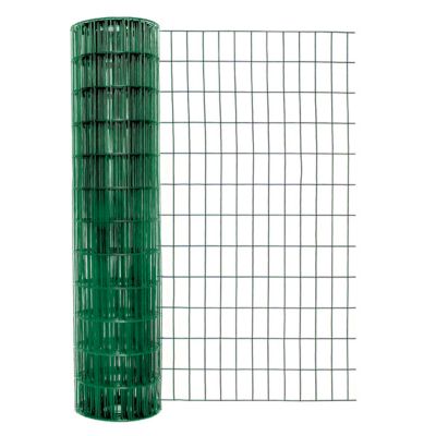 Garden Craft 50 ft. x 48 in. Vinyl Welded Wire Fence with 2 in. x 4 in. Mesh, Green