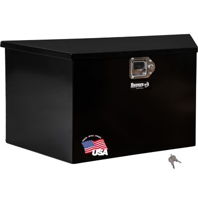 Buyers Products 22 in./35 in. Wide Gloss Black Steel Trailer Tongue Truck Box