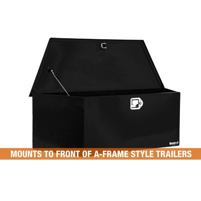 Image showing 6 th Buyers Products 33.5 in./49 in. Wide Gloss Black Steel Trailer Tongue Truck Box