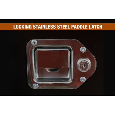 Image showing 7 th Buyers Products 33.5 in./49 in. Wide Gloss Black Steel Trailer Tongue Truck Box