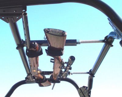 Image showing  Quick Draw Overhead Gun Rack for UTV Overhead Roll Cage Depth 15 to 23 in.