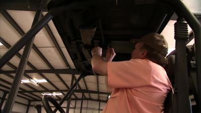Image showing  Quick Draw Overhead Gun Rack for UTV Overhead Roll Cage Depth 15 to 23 in.