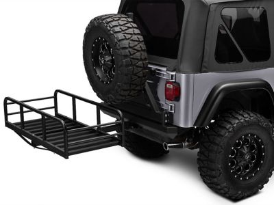 Great Day Hitch-N-Ride Magnum XL Truck Hitch Receiver Cargo Carrier, 400 lb. Capacity, Black
