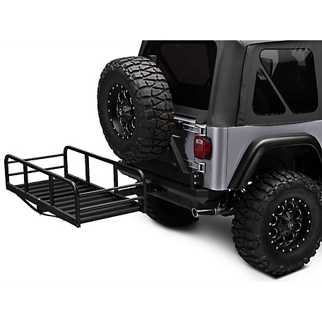 Great Day Hitch-N-Ride Magnum XL Truck Hitch Receiver Cargo Carrier, 400 lb. Capacity, Black