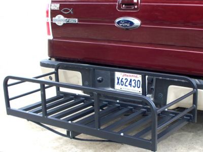 Image showing  400 lb. Hitch-N-Ride Magnum XL Truck Hitch Receiver Cargo Carrier, Black