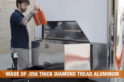 Image showing  4.4 cu. ft. 20.7 in. Diamond Tread Aluminum Trailer Tongue Truck Box