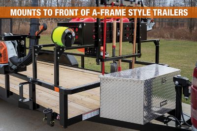 Image showing 5 th Buyers Products 4.4 cu. ft. 20.7 in. Diamond Tread Aluminum Trailer Tongue Truck Box