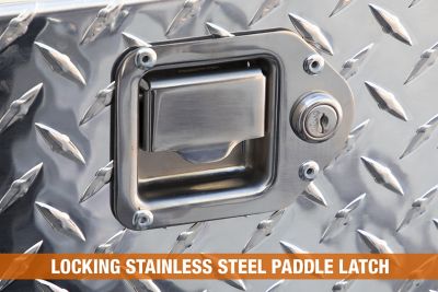 Image showing 6 th Buyers Products 4.4 cu. ft. 20.7 in. Diamond Tread Aluminum Trailer Tongue Truck Box