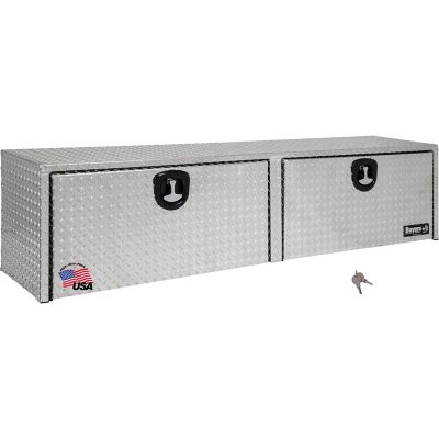 Buyers Products 16 in. x 13 in. x 72 in. Diamond Tread Aluminum Topsider Truck Tool Box, 0.100 in. Thick