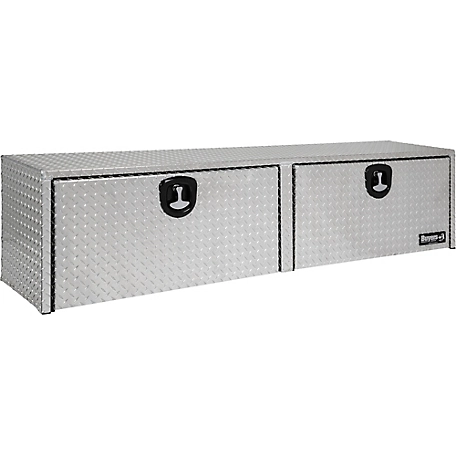 Buyers Products 16 in. x 13 in. x 72 in. Diamond Tread Aluminum Topsider Truck Tool Box, 0.100 in. Thick
