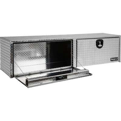 Image showing 5 th Buyers Products 18 x 16 x 90in. Diamond Tread Aluminum Topsider Truck Tool Box