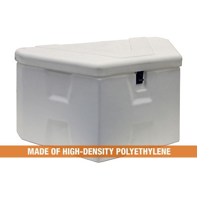 Image showing  7 cu. ft. 18 x 19 x 36in. Poly Trailer Tongue Truck Box, White