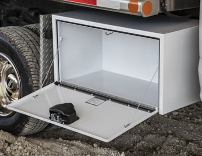 Image showing 5 th Buyers Products Steel Underbody Truck Box with Paddle Latch, 18 x 18 x 24in., White