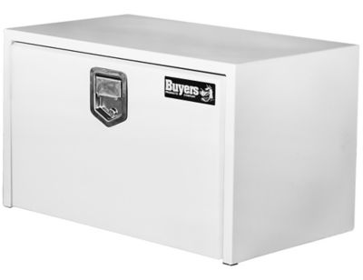 Image showing  Steel Underbody Truck Box with Paddle Latch, 18 x 18 x 30in., White