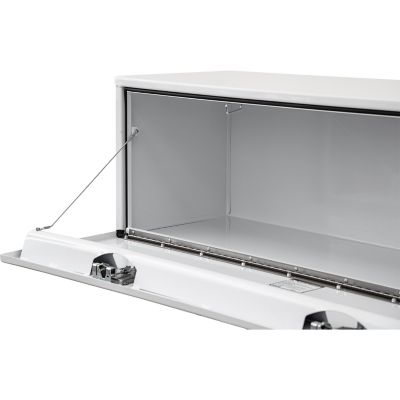 Image showing  Steel Underbody Truck Box with 2 Paddle Latches, 18 x 18 x 60in., White