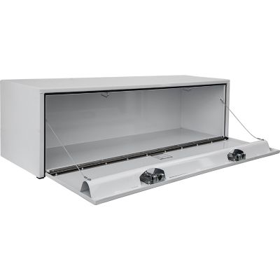 Image showing 6 th Buyers Products Steel Underbody Truck Box with 2 Paddle Latches, 18 x 18 x 60in., White