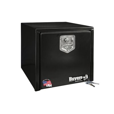 Buyers Products 18 in. x 18 in. x 18 in. Black Steel Underbody Truck Box, Locking Compression Latch