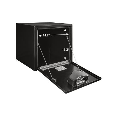 Image showing  Steel Underbody Truck Box with Locking Compression Latch, 18 x 18 x 18in., Black