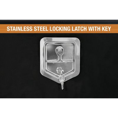 Image showing  Steel Underbody Truck Box with Locking Compression Latch, 18 x 18 x 18in., Black