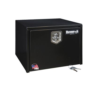 Buyers Products 18 in. x 18 in. x 24 in. Steel Underbody Truck Box, Locking Compression Latch, Black