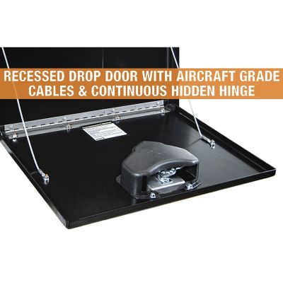 Image showing  Steel Underbody Truck Box with Locking Compression Latch, 18 x 18 x 24in., Black