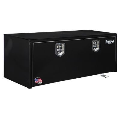 Buyers Products 18 in. x 18 in. x 48 in. Steel Underbody Truck Box, Locking Compression Latch, Black