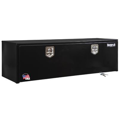 Buyers Products 18 in. x 18 in. x 60 in. Steel Underbody Truck Box, Locking Compression Latch, Black