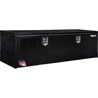 Buyers Products 18 in. x 18 in. x 66 in. Steel Underbody Truck Box, Locking Compression Latch, Black