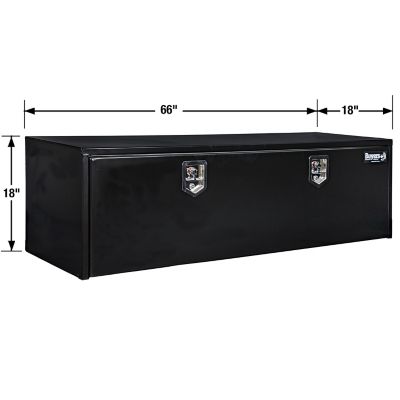 Image showing  Steel Underbody Truck Box with Locking Compression Latch, 18 x 18 x 66in., Black