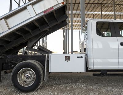 Image showing 6 th Buyers Products Steel Underbody Truck Box with T-Handle Latch, 18 x 18 x 36in., White