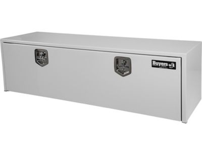 Image showing 7 th Buyers Products Steel Underbody Truck Box with T-Handle Latch, 18 x 18 x 60in., White