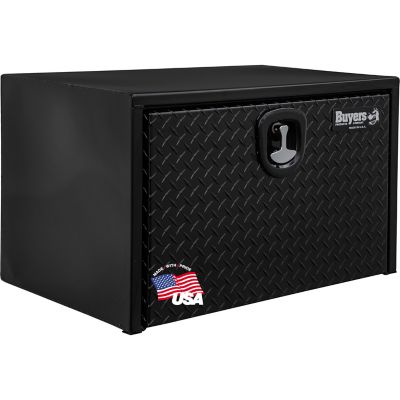 Buyers Products 18 in. x 18 in. x 24 in. Steel Underbody Truck Box with Aluminum Door, Black