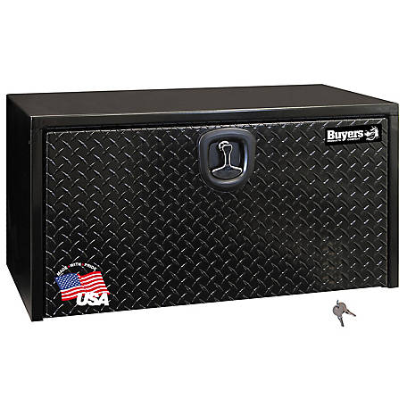 18 in. x 18 in. x 36 in. Gloss Black Steel Underbody Truck Tool Box with Aluminum Door 18 in. x 18 in. x 36 in. Gloss Black Steel Underbody Truck Tool Box with Aluminum Door