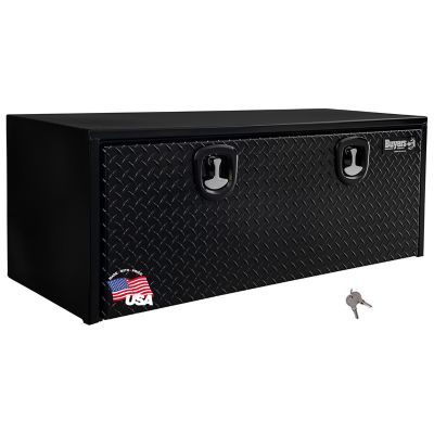 Buyers Products 18 in. x 18 in. x 48 in. Steel Underbody Truck Box with Aluminum Door, Black