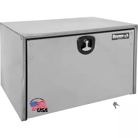 Buyers Products 18 in x 18 in x 24 in Stainless Steel Truck Box with Polished Stainless Steel Door Underbody Truck Tool Boxes