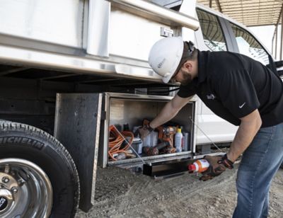 Image showing  Stainless Steel Truck Box with Polished Stainless Steel Door, 18 x 18 x 30in.