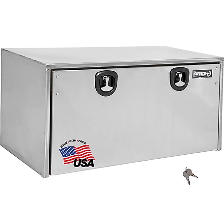 Buyers Products 18 in. x 18 in. x 48 in. Stainless Steel Truck Box with Polished Stainless Steel Door