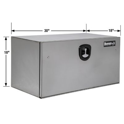 Image showing  Stainless Steel Underbody Truck Box with Polished Door, 18 x 18 x 30in.