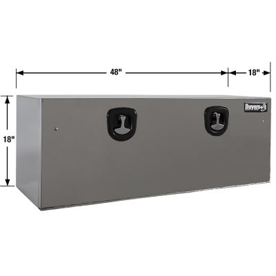 Image showing  Stainless Steel Underbody Truck Box with Stainless Steel Door, 18 x 18 x 48in.