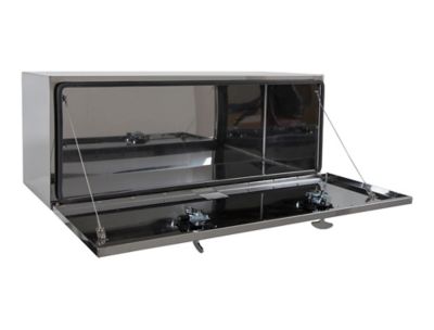 Image showing  Stainless Steel Underbody Truck Box with Stainless Steel Door, 18 x 18 x 48in.