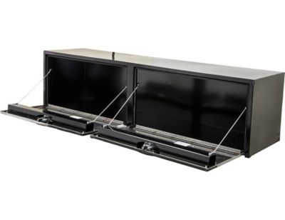Image showing 5 th Buyers Products Steel Underbody Truck Box with 2 Stainless Steel Doors, 18 x 18 x 72in., Black