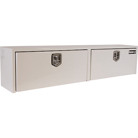 Buyers Products 16 in. x 13 in. x 88 in. Steel Topsider Truck Tool Box, White