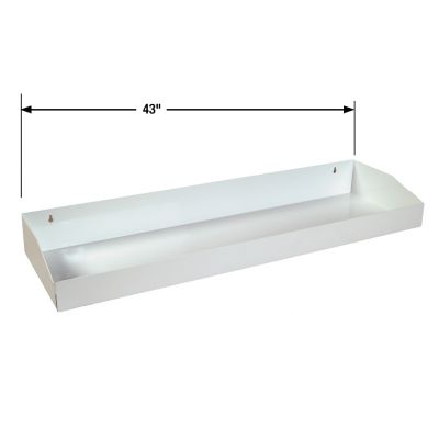 Image showing  Removable Mid-Box Cabinet Tray for 88 in. White Steel Topsider Truck Box