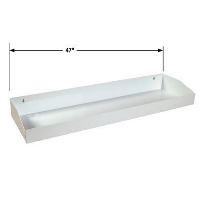 Image showing  Removable Mid-Box Cabinet Tray for 96 in. White Steel Topsider Truck Box