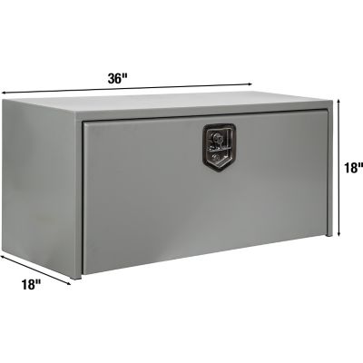 Image showing  Primed Steel Underbody Truck Box, 18 x 18 x 36in.